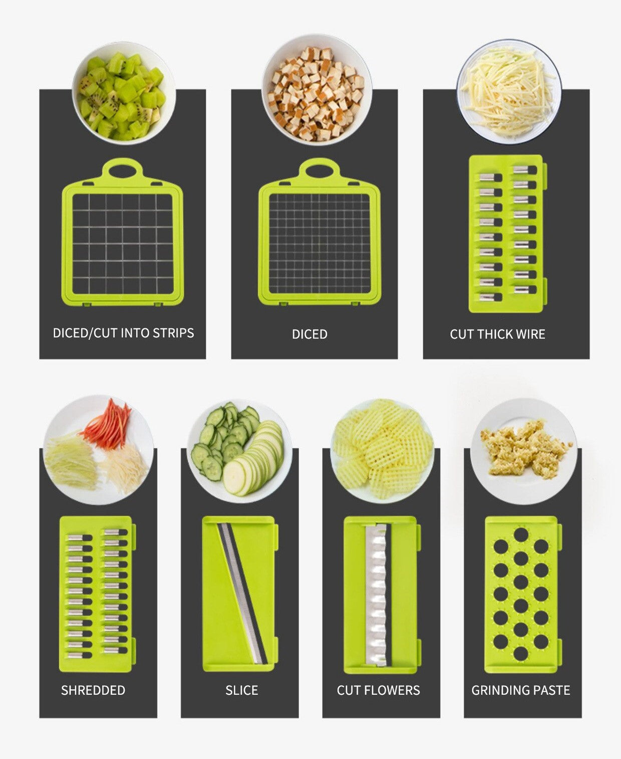 Fastest way to cut veggies #fast #veggies #chopper #foodprep #sliceand
