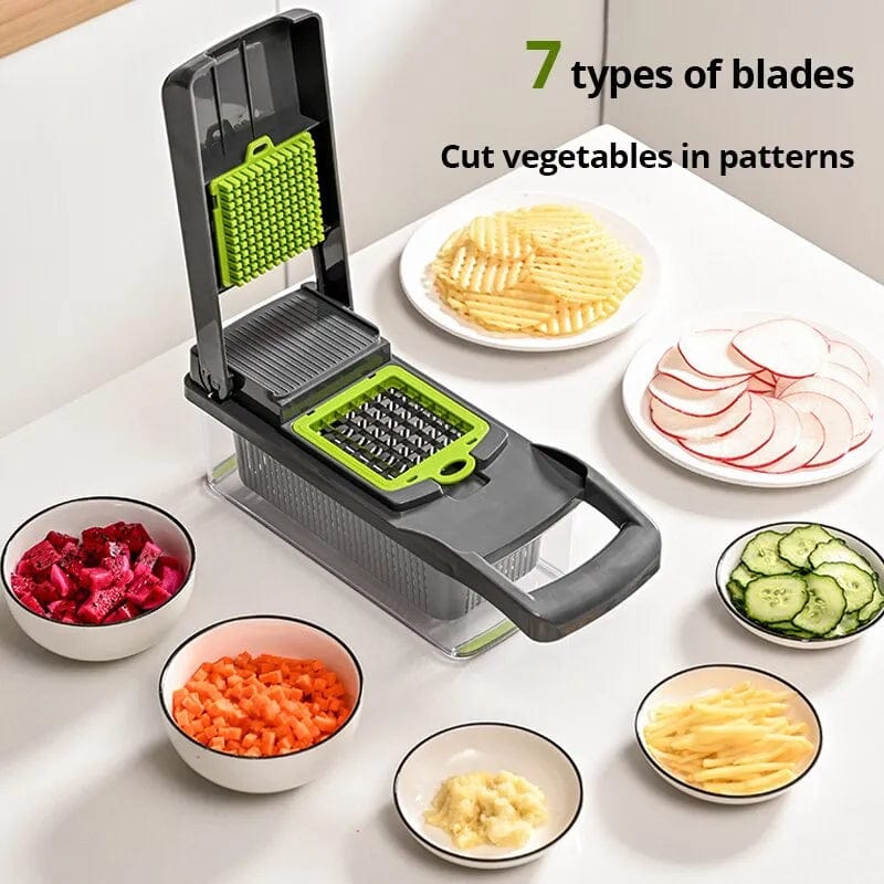 The latest multifunctional vegetable chopper can chop, dice, slice or  grate! How practical kitchen tool it is, it offers multiple functions in  one highly versatile kitchen gadget. The Onion Chopper is made